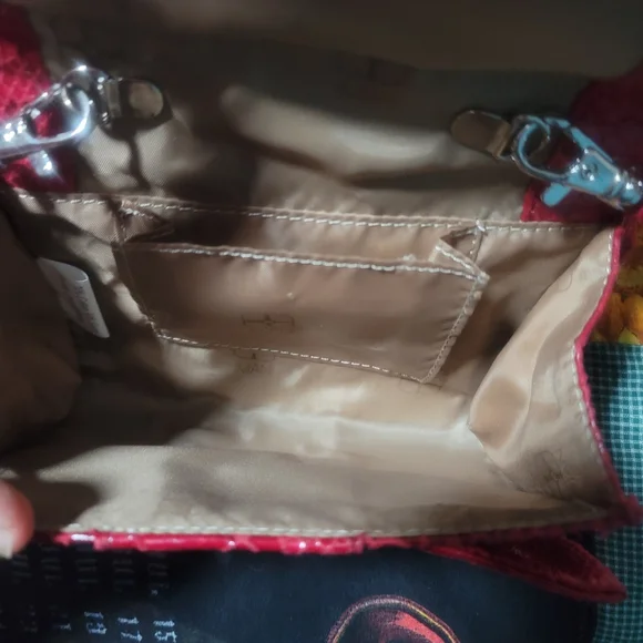 IMAN Global Chic Ruby Red Snake Skin Clutch - Picture 4 of 7